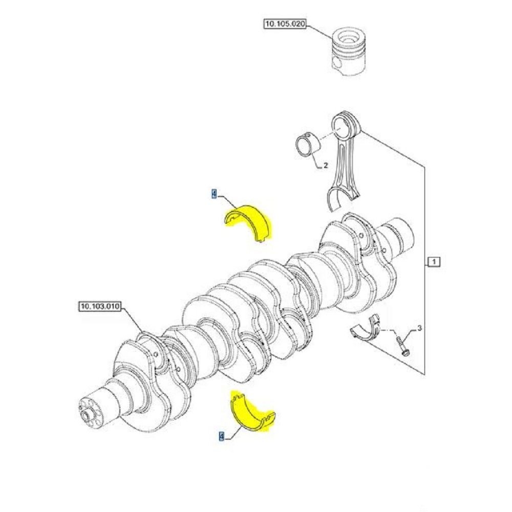 Serie Semicuscinetti 8099205 CNH - Diciocia Ricambi