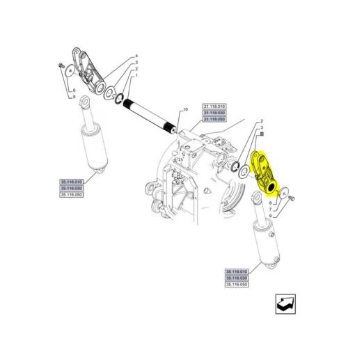 Braccio sollevatore Destro 48041576