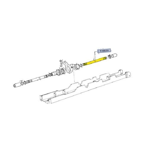 Albero di trasmissione posteriore Fiat 180/90 5108331