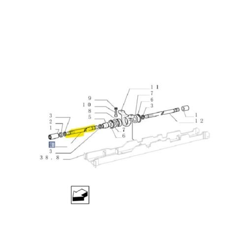 Albero di trasmissione anteriore per Fiat 180-90 5108336