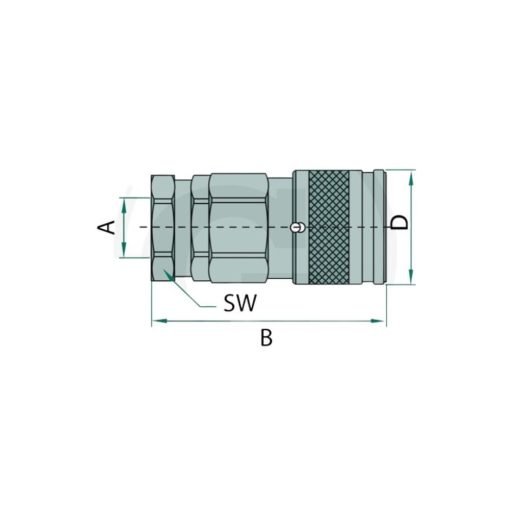 Innesto rapido Faster Femmina FFH06 Filettatura BSP 3/8"
