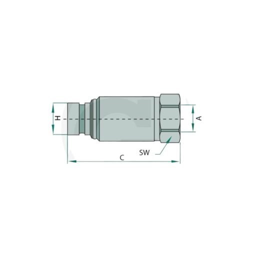Innesto rapido Faster Maschio FFH06 Filettatura BSP 3/8"
