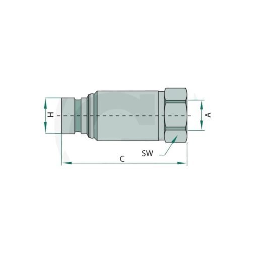 Innesto rapido Faster Maschio FFH04 Filettatura BSP 1/4"