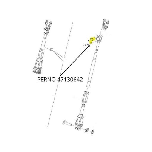 Perno del braccio sollevatore 47130642