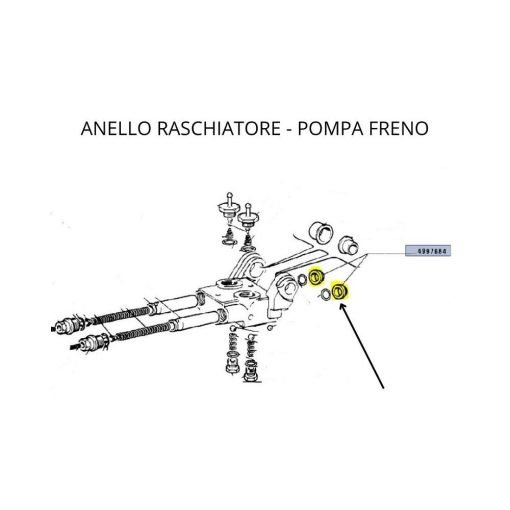 Guarnizione raschiatore 25x35x5 mm 4997684