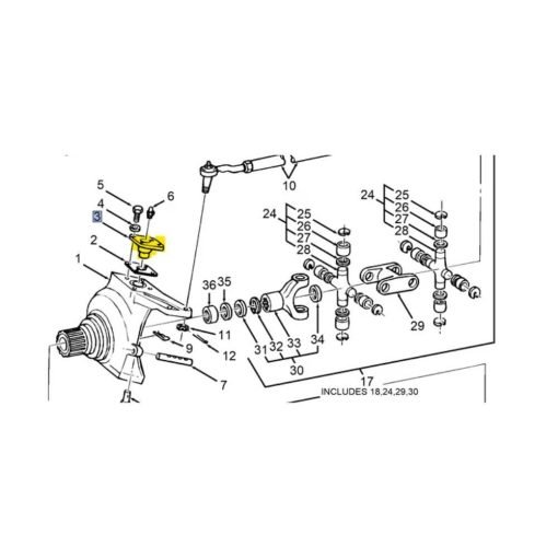 Perno sferico Orig. DANA compatibile CNH 86505030