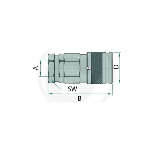 Innesto rapido Faster FFH06 Fil. 1/2" BSP Femmina