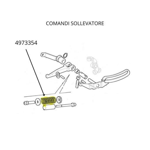 Molla dei Comandi Sollevatore 4973354