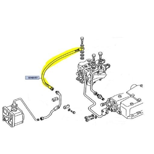 Tubo idraulico 5149157 CNH
