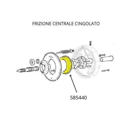Ghiera Frizione Centrale Cingolato 585440