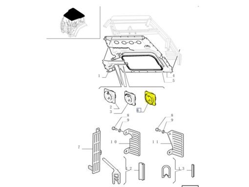 Contenitore CNH 82003665