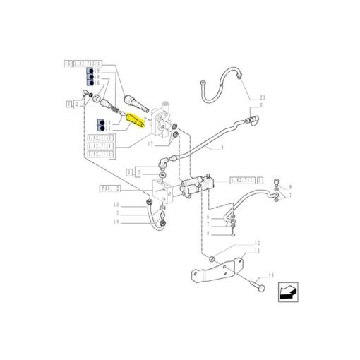 Valvola idraulica per serie TL NEw Holland CNH 82006746