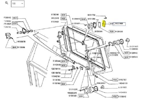 Cerniera 5122998 CNH