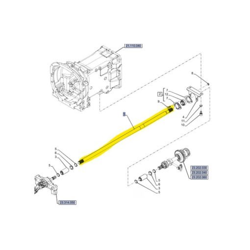 Albero di trasmissione 4WD 5177389