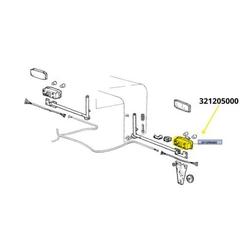 Fanale posteriore sinistro Laverda 321205000