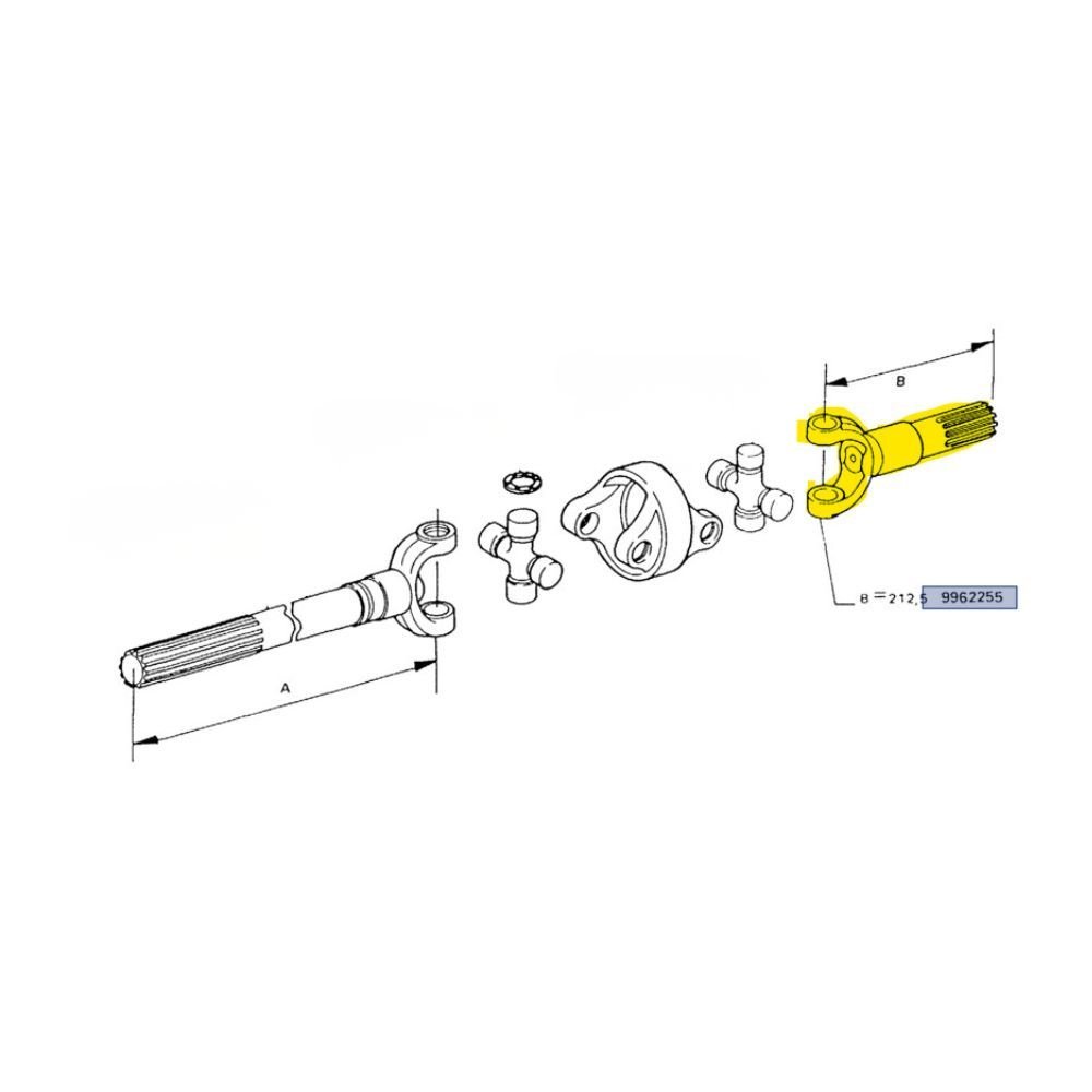 Albero forcella assale anteriore 9962255
