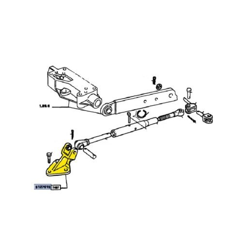 Supporto stabilizzatore sollevatore per Fiat 90-90 100-90 5127015