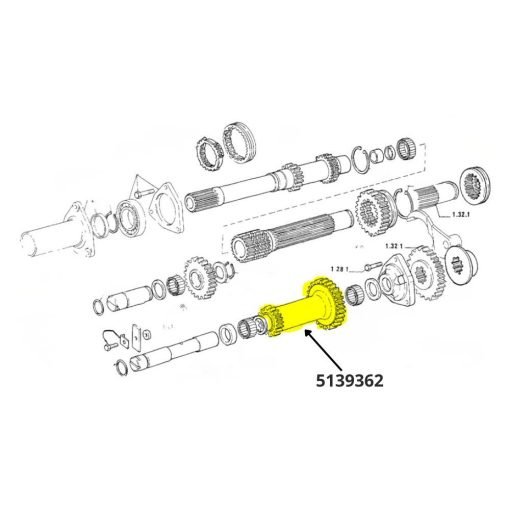 Ingranaggio trasmissione compatibile Fiat 5139362