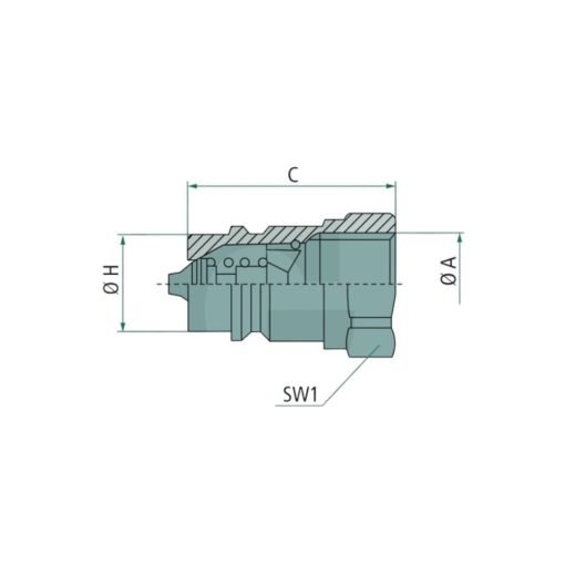 Innesto rapido Faster Maschio NV Filettatura BSP 3/4"