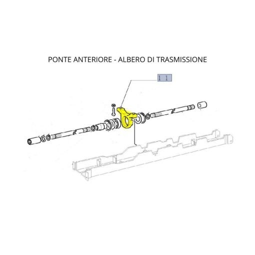 Supporto Cuscinetto Albero di Trasmissionne 4994065