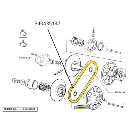 Cinghia Trasmissione Laverda 340435147