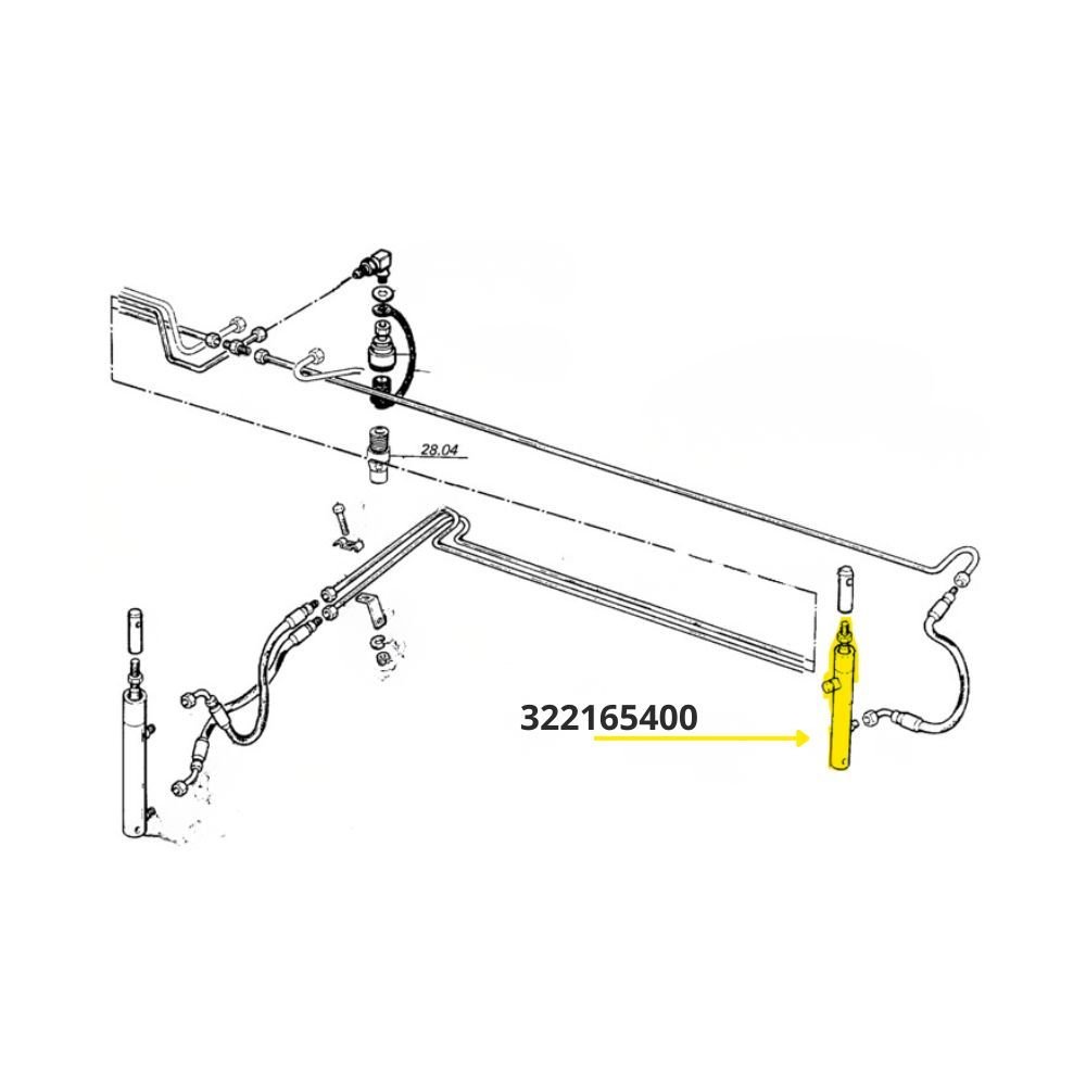 Cilindro idraulico Laverda 322165400