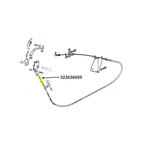 Comando flessibile acceleratore Laverda 322636650