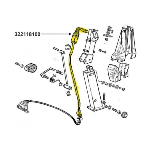 Leva del cambio originale Laverda 322118100