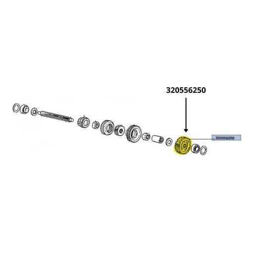 Ingranaggio condotto Laverda 320556250