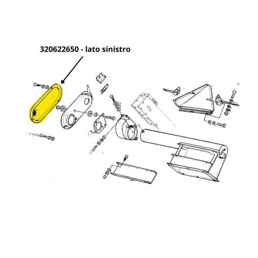 Protezione lato sinistro Laverda 320622650
