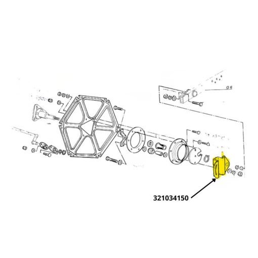 Supporto aspo Laverda 321034150