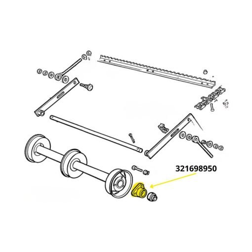 Supporto albero elevatore Laverda 321698950