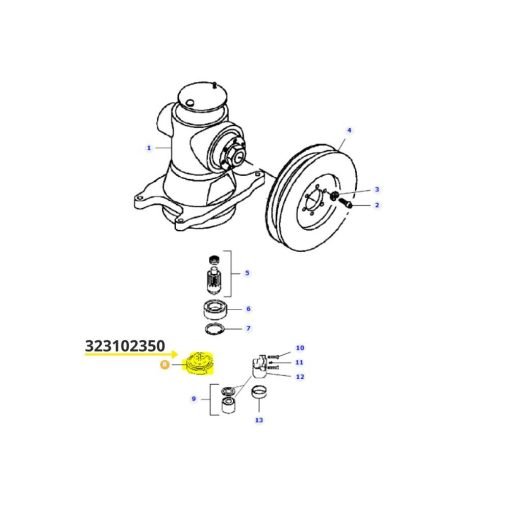 Supporto albero Laverda 323102350