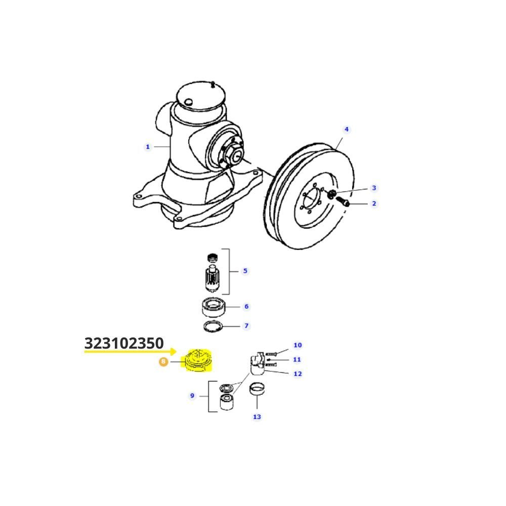 Supporto albero Laverda 323102350