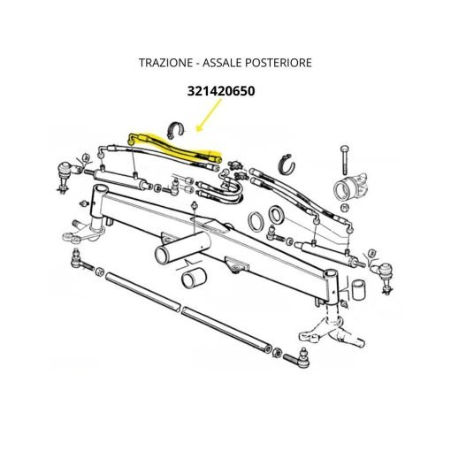 Tubo idraulico flessibile Laverda 321420650