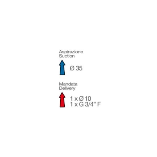 Pompa diserbo APS 71 con albero passante Maschio-Maschio 1