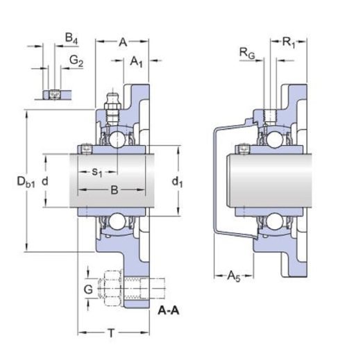 Cuscinetto Flangiato UCF 207