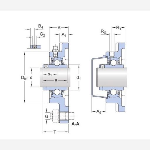 Cuscinetto Flangiato SKF cod. UCF 209/H