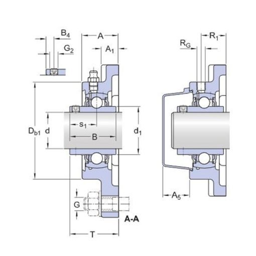 Cuscinetto Flangiato UCF 211