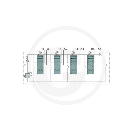 Distributore a Leva 4 vie Doppio effetto 40lt/min 87000923 Granit
