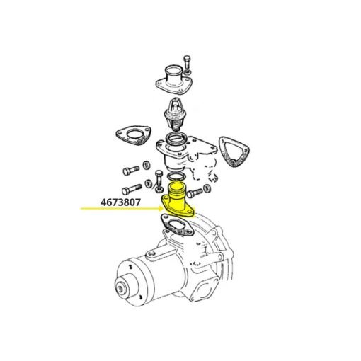 Raccordo pompa acqua per Laverda 3300 4673807