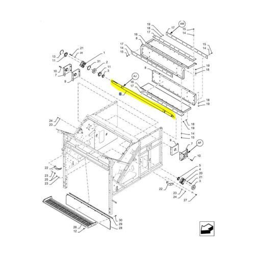 Albero post-battitore New Holland TC 9513192
