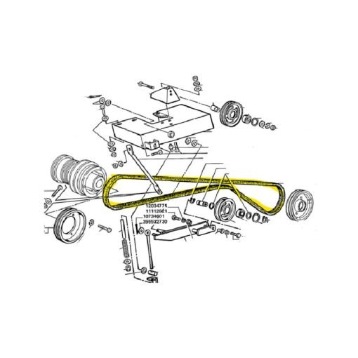 Cinghia trasmissione Laverda Gates 344311129