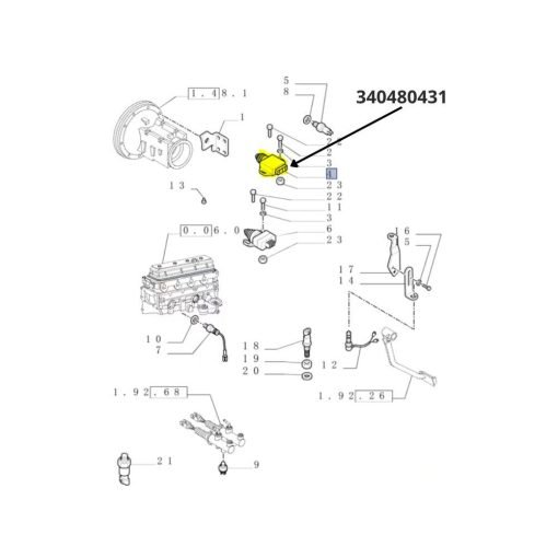 Interruttore luce freno Laverda 340480431