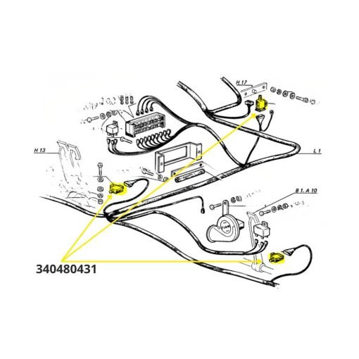 Interruttore luce freno Laverda 340480431