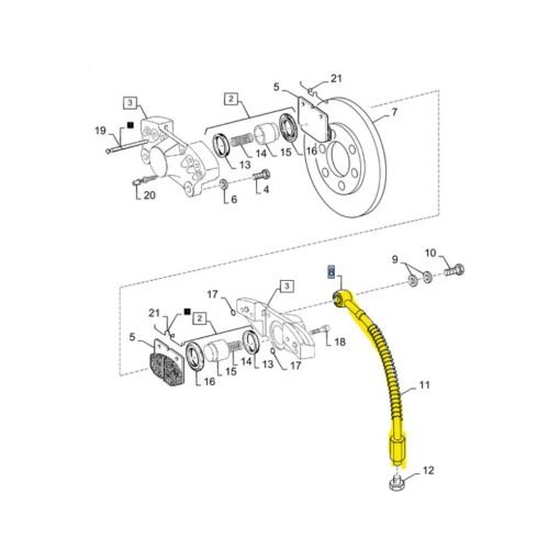 Tubo idraulico flessibile Laverda 322405650
