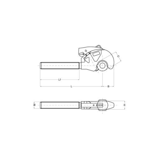 Gangio terzo punto filettato Cat.2 CBM 5174394
