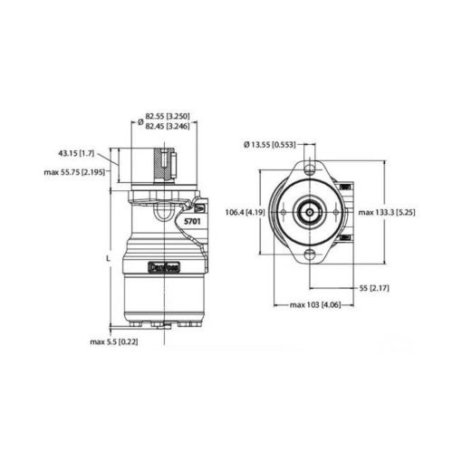 Motore orbitale DANFOSS OMR 100 Albero 25mm 151-0259 Sauer F. 1/2