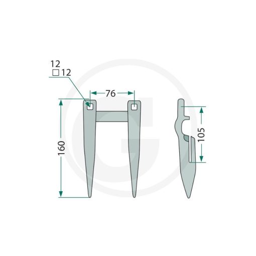 Dente Paralama Laverda 301896130