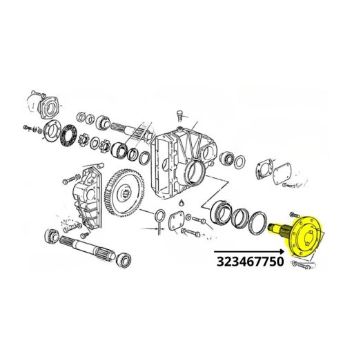 Asse ruota compatibile Laverda 323467750